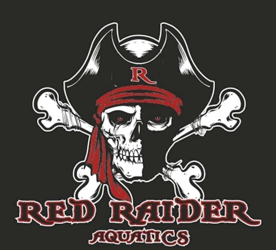 red_raider_aquatics_logo_pirate_hat_skull_image_swim_team