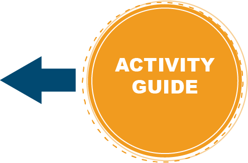 orange activity guide left arrow link back to that page